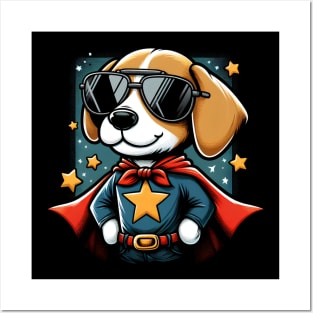 superhero dog Posters and Art